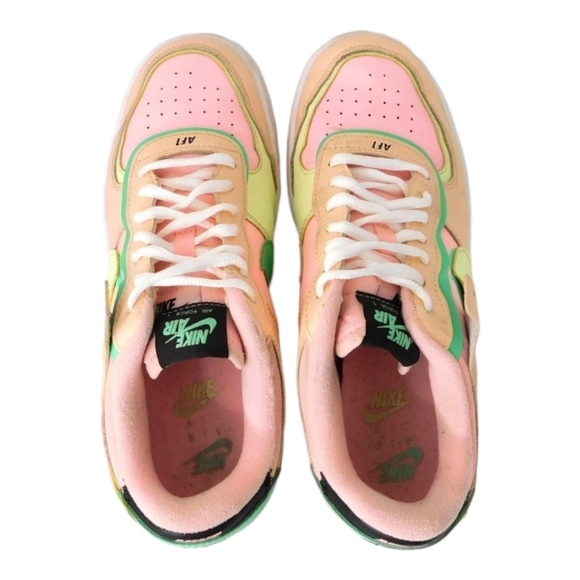 Nike Air Force One Shadow Barely Volt Artic Punch Sneakers 9 - Picture 7 of 11